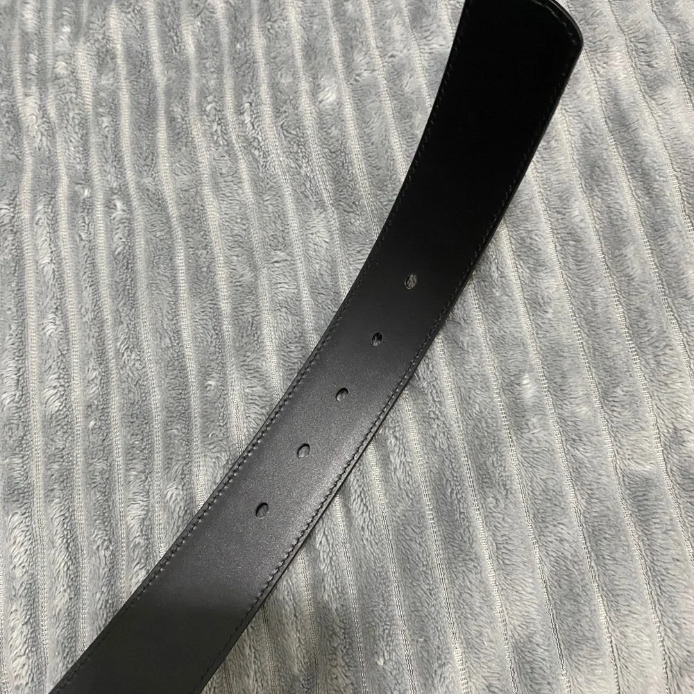 Chrome Hearts Leopard Print Calf Hair Belt in Tan and Black with Silver Buckle